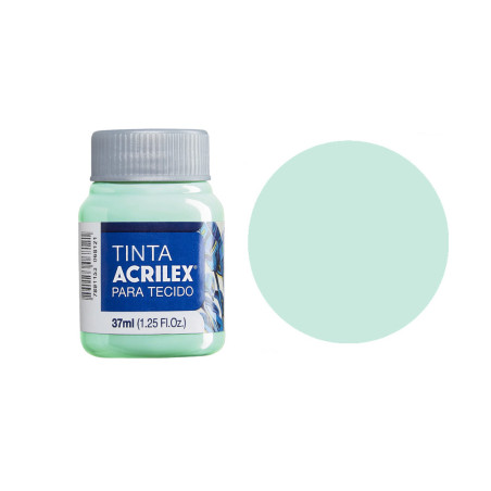 Tinta para Tecido Fosca - Acrilex - 37 ml - Verde Bebé