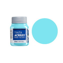 Tinta para Tecido Fosca - Acrilex - 37 ml - Turquesa