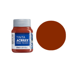 Tinta para Tecido Fosca - Acrilex - 37 ml - Cerâmica