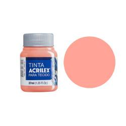 Tinta para Tecido Fosca - Acrilex - 37 ml - Papaya
