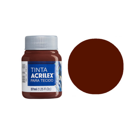 Tinta para Tecido Fosca - Acrilex - 37 ml - Jacarandá