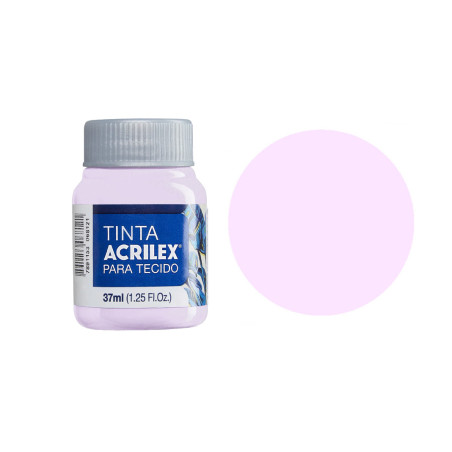 Tinta para Tecido Fosca - Acrilex - 37 ml - Lilás Bebé