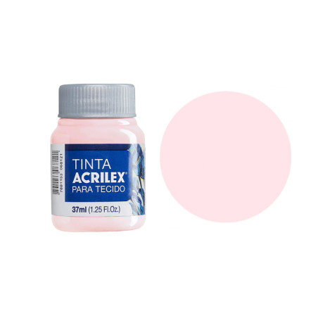 Tinta para Tecido Fosca - Acrilex - 37 ml - Rostinho de Boneca