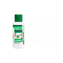 Tinta Acrílica Fosca Nature Colors - Acrilex - 60 ml - Branco