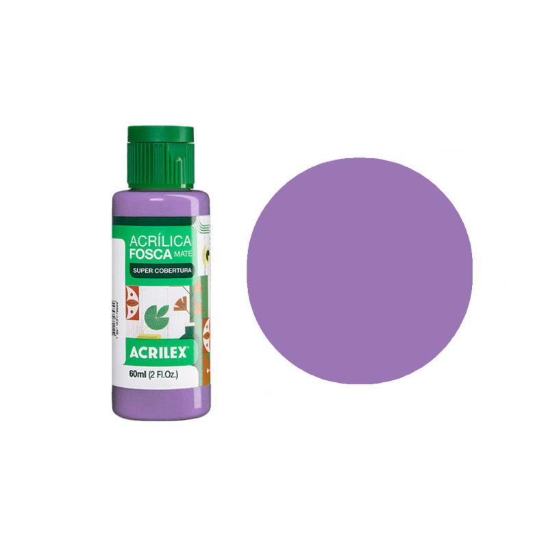 Tinta Acrílica Fosca Nature Colors - Acrilex - 60 ml - Violeta