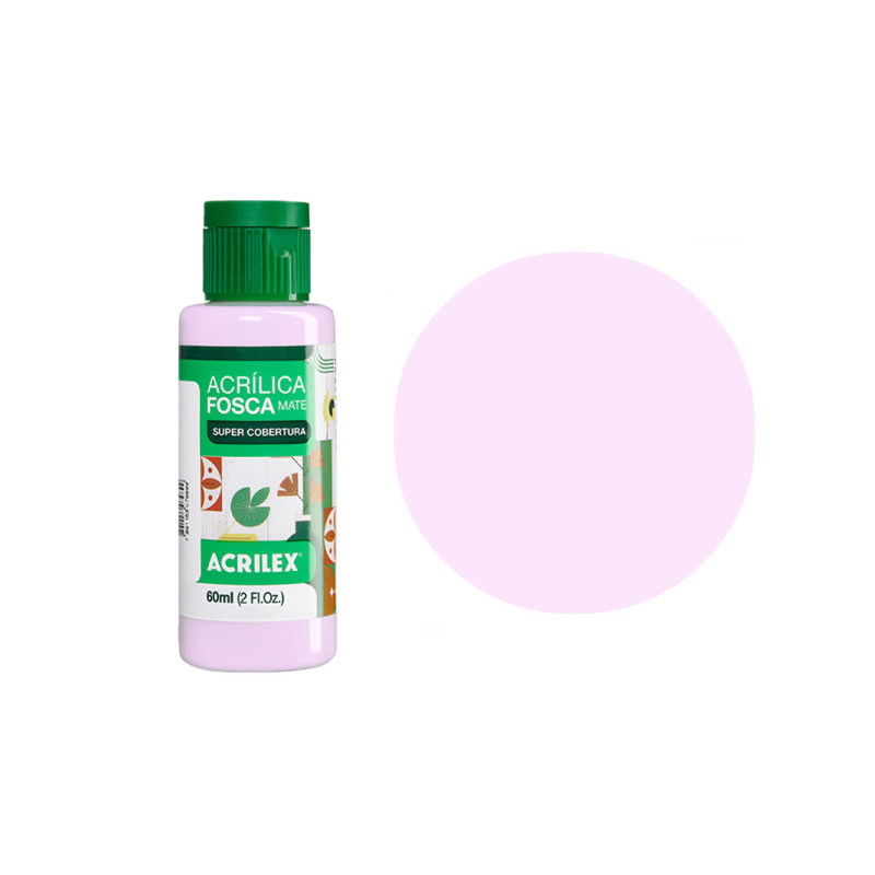 Tinta Acrílica Fosca Nature Colors - Acrilex - 60 ml - Lilás