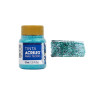 Tinta para Tecido Glitter - Acrilex - 37 ml - Verde Esmeralda