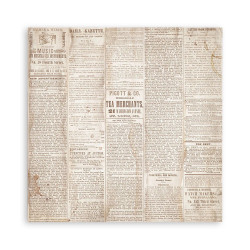 Bloco Papel Scrapbook - Quiet Days - Stamperia - 20x20cm