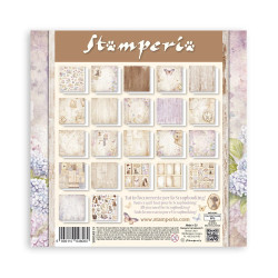 Bloco Papel Scrapbook - Quiet Days - Stamperia - 20x20cm