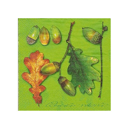 Guardanapo Decoupage - Qarcus Robur - green