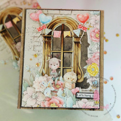 Bloco Papel Scrapbook - Kidland - Dress My Craft - 15x15cm