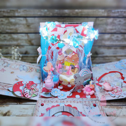 Bloco Papel Scrapbook - Kidland - Dress My Craft - 30x30cm