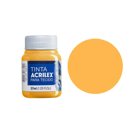 Tinta para Tecido Fosca - Acrilex - 37 ml - Melão