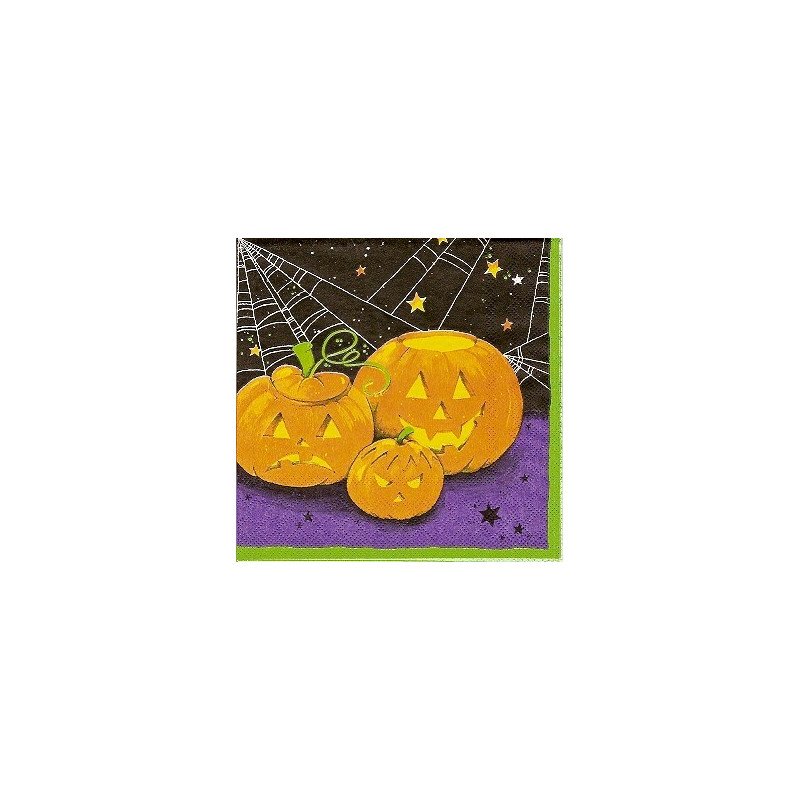 Guardanapo Três Abóboras Halloween