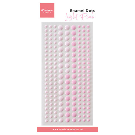 Enamel Dots Autocolantes - Duotone Light Pink - Marianne Design