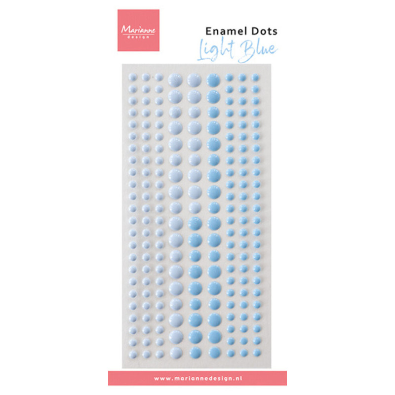Enamel Dots Autocolantes - Duotone Light Blue - Marianne Design