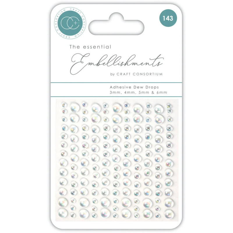 Dew Drops Autocolantes - Iridescente - Craft Consortium