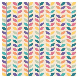 Bloco Papel Scrapbook - Retro Rainbow - Crafter's Companion - 30x30cm