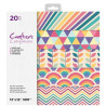 Bloco Papel Scrapbook - Retro Rainbow - Crafter's Companion - 30x30cm