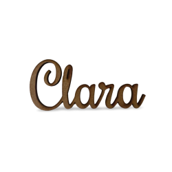 Nome "Clara" - MDF - 3 cm altura