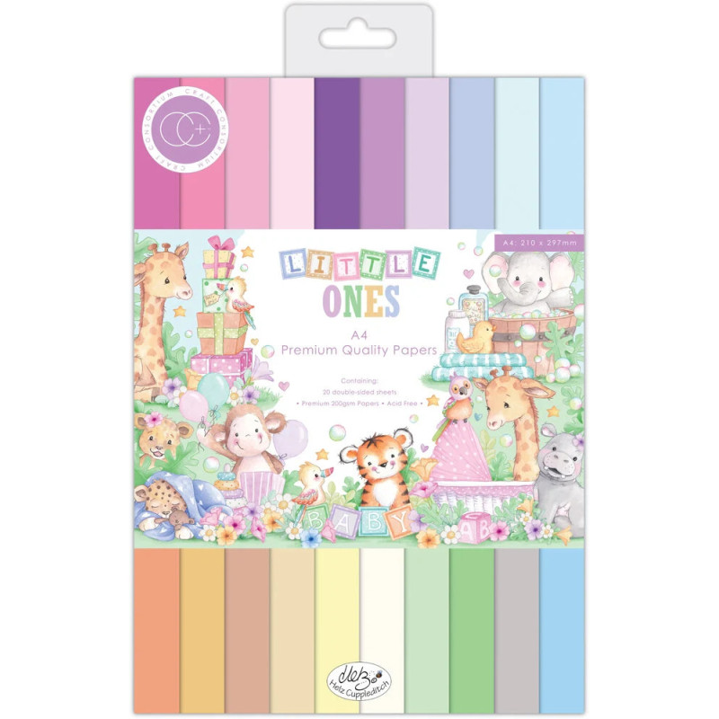 Bloco Cartolinas - Little Ones Premium Paper Pad - Craft Consortium - A4