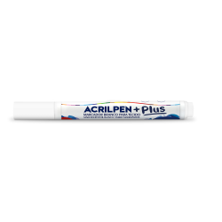 Marcador Tecido - Acrilpen+Plus - Branco