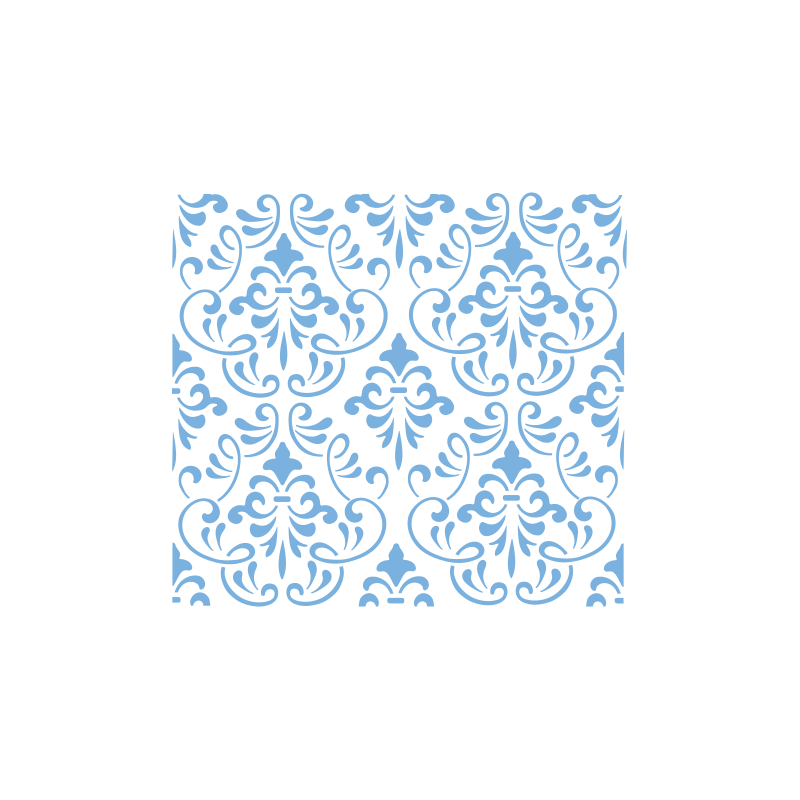 Stencil - Azulejo Português - 13 x 13 cm - Acrilex