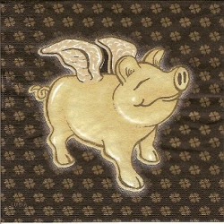 Guardanapo Happy New Year black