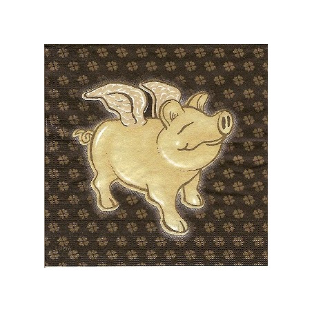 Guardanapo Happy New Year black