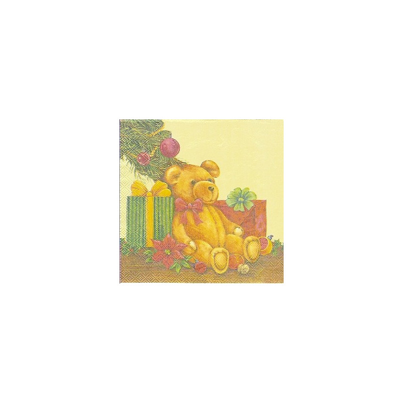 Guardanapo para Decoupage - Teddy e Presentes