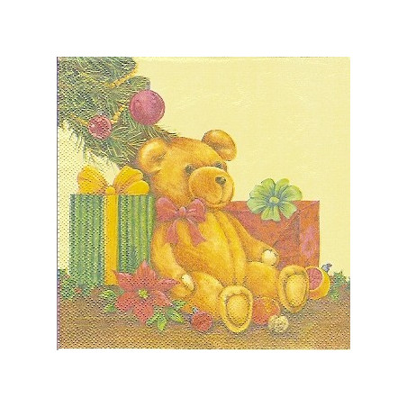 Guardanapo para Decoupage - Teddy e Presentes