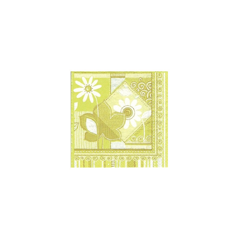 Guardanapo Decorativo para Decoupage - Padrão verde claro