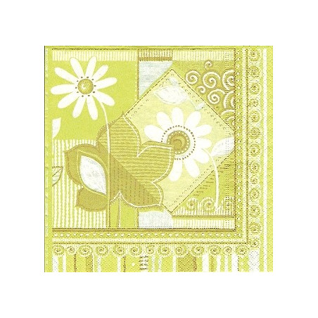 Guardanapo Decorativo para Decoupage - Padrão verde claro