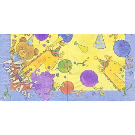 Guardanapo Primeiro Ano Animalitos