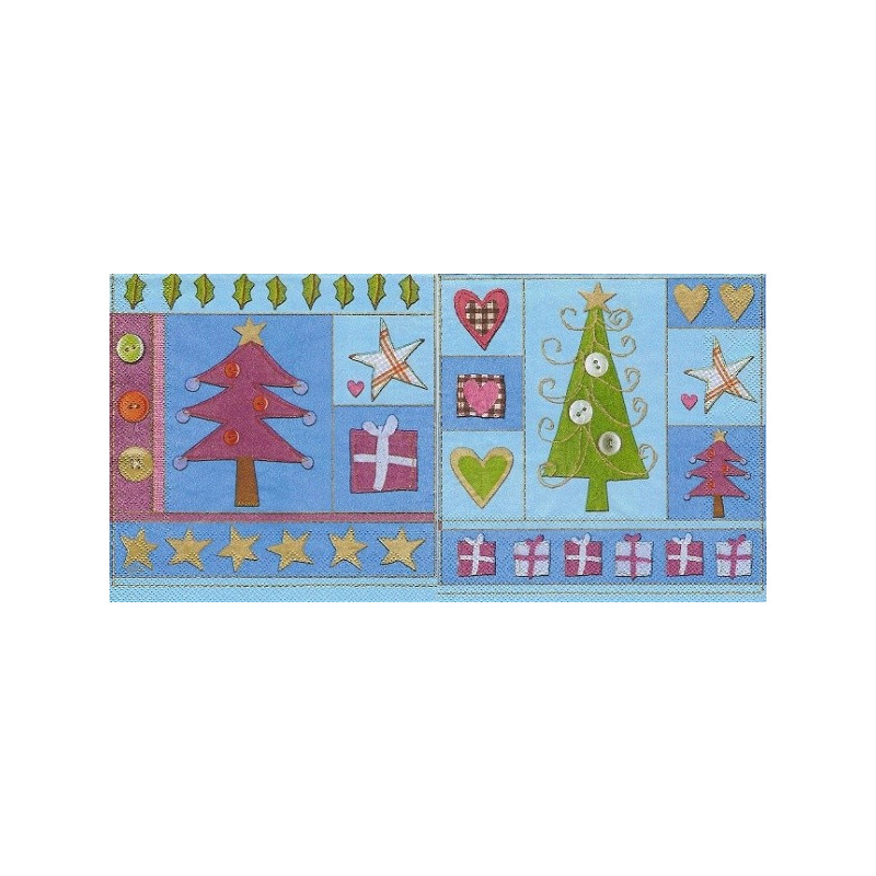 Guardanapo Patchwork Kitsch - blue