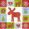 Guardanapo Patchwork Reindeer