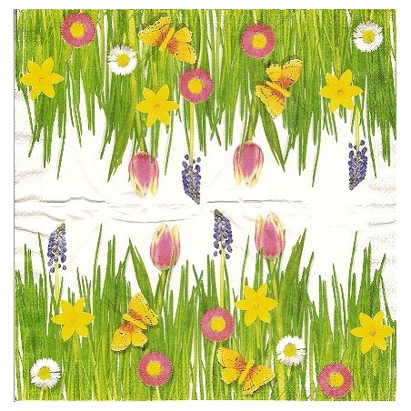 Lenço Decorativo para Decoupage - Primavera a Despontar