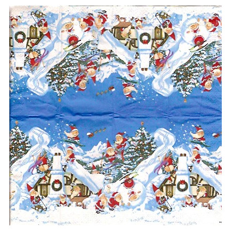 Lenço para Decoupage - Snow Fun