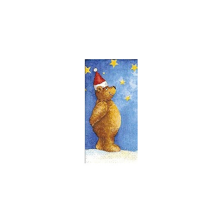 Lenço de Papel para Decoupage - Ursinho e as Estrelas