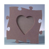 Moldura Puzzle Coração em MDF