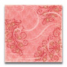 Papel Decorado Scrapbook - K&Company - Hannah Red Garden Swirls - 30x30 cm