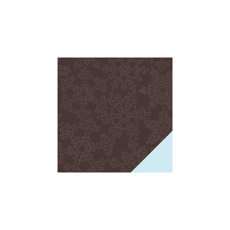 Papel Decorado Scrapbook - KI Memories - Holiday - Alpine Big Flakes - 30x30 cm