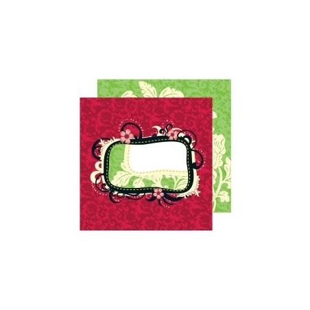 Papel Decorado Scrapbook - Prima Marketing - Peaches - Spotlight - 30x30 cm