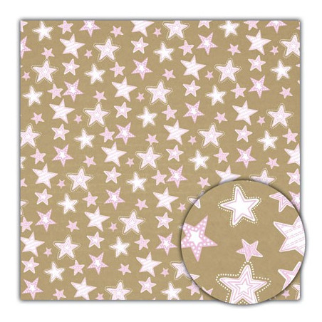 Papel Decorado Scrapbook - Sassafras - Daydream - Twinkle - 30x30 cm