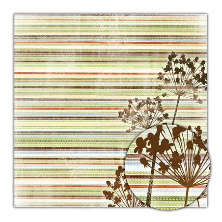 Papel Decorado Scrapbook - Sassafras - Dreamy - Crush - 30x30 cm