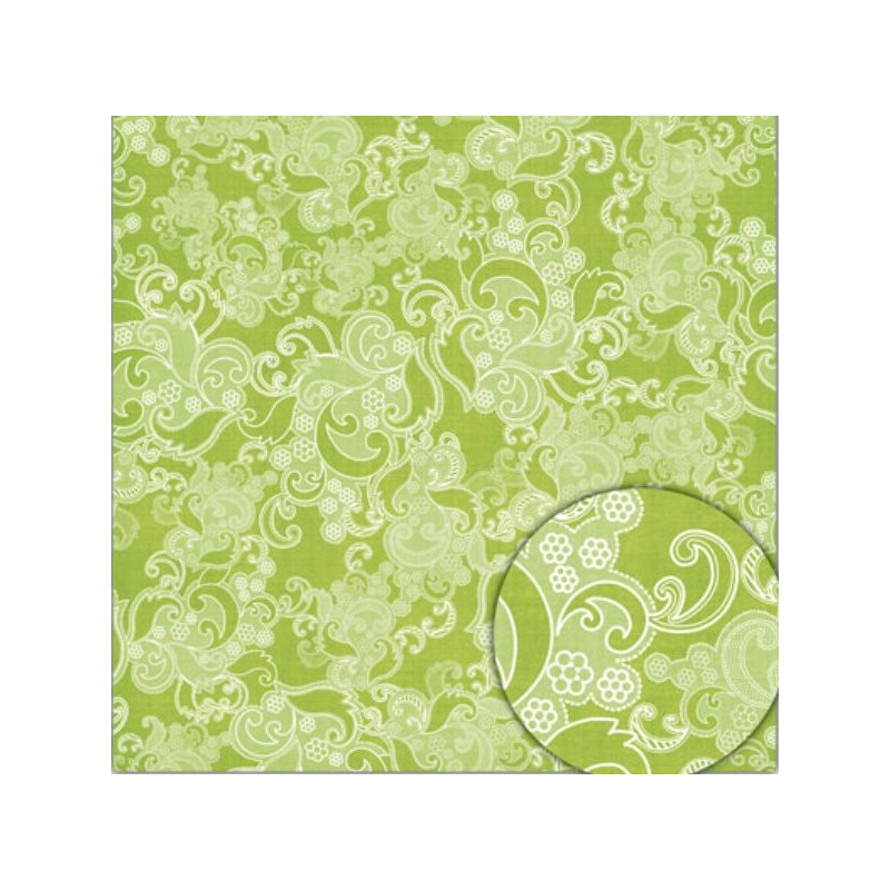 Papel Decorado Scrapbook - Sassafras - Scrumptious - Luscious - 30x30 cm
