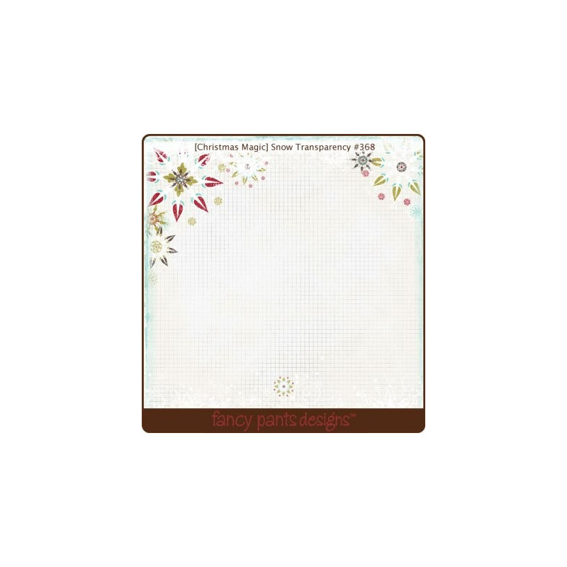 Acetato - Fancy Pants - Christmas Magic - Snow - 30 x 30 cm