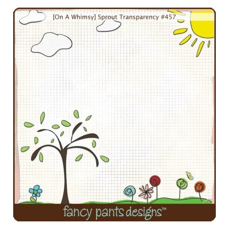 Acetato - Fancy Pants - On a Whimsy - Sprout - 30 x 30 cm
