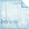Papel Decorado Scrapbook - Amore - Around the Block - 30x30 cm