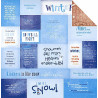 Papel Decorado Scrapbook - Around the Block - Let It Snow - 30x30 cm